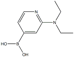 2-(Diethylamino)pyridine-4-boronic acid结构式