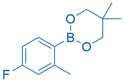 2-(4-Fluoro-2-methylphenyl)-5,5-dimethyl-1,3,2-dioxaborinane structure