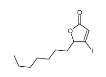 2-heptyl-3-iodo-2H-furan-5-one结构式