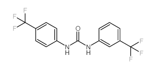 1-[3-(Trifluoromethyl)phenyl]-3-[4-(trifluoromethyl)phenyl]urea Structure