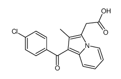 2-[1-(4-chlorobenzoyl)-2-methylindolizin-3-yl]acetic acid Structure