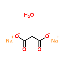 Sodium malonate hydrate (2:1:1) Structure