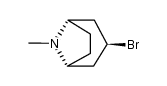 8-Azabicyclo(3.2.1)octane, 3-bromo-8-methyl-, endo- Structure