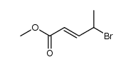 methyl (E)-4-bromo-2-pentenoate Structure