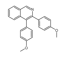 3,4-di(4-methoxyphenyl)isoquinoline Structure