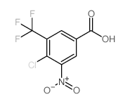 4-CHLORO-3-NITRO-5-(TRIFLUOROMETHYL)BENZOIC ACID Structure