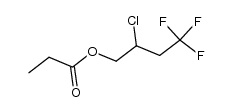 2-chloro-4,4,4-trifluorobutyl propionate结构式