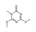 3-methyl-4,6-bis(methylthio)-1,3,5-triazine-2(3H)-thione Structure