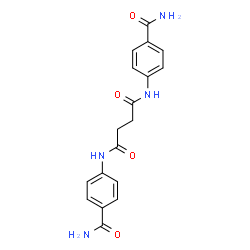 N,N'-bis[4-(aminocarbonyl)phenyl]succinamide structure