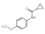 N-(p-METHOXYPHENYL)-1-AZIRIDINE-CARBOXAMIDE结构式