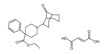 (E)-but-2-enedioic acid,ethyl 1-(9-oxo-4-bicyclo[3.3.1]nonanyl)-4-phenylpiperidine-4-carboxylate Structure