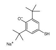 SODIUM 3,5-DI(TERT-BUTYL)-4-HYDROXYPHENYLTHIOLATE结构式