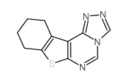 8,9,10,11-Tetrahydro[1]benzothieno[3,2-E][1,2,4]triazolo[4,3-c]pyrimidine结构式