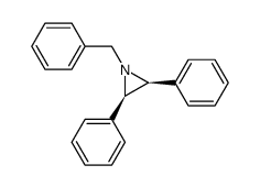 cis-1-benzyl-2,3-diphenylaziridine Structure