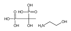 2-aminoethanol,(1-hydroxy-1-phosphonoethyl)phosphonic acid结构式