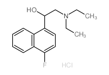 1-Naphthalenemethanol, a-[(diethylamino)methyl]-4-fluoro-,hydrochloride (1:1)结构式