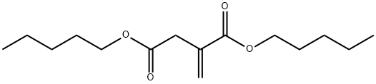 Butanedioic acid, 2-methylene-, 1,4-dipentyl ester structure