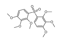 1,2,3-trimethoxy-4-[(2,3,4-trimethoxyphenyl)sulfonyl]benzene Structure