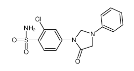 2-chloro-4-(5-oxo-3-phenylimidazolidin-1-yl)benzenesulfonamide Structure