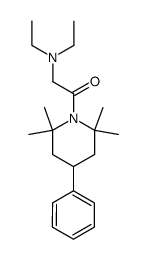 1-(N,N-Diethylglycyl)-4-phenyl-2,2,6,6-tetramethylpiperidine Structure