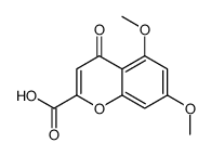 5,7-dimethoxy-4-oxochromene-2-carboxylic acid Structure