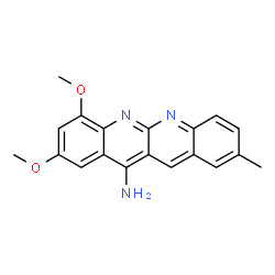 Dibenzo[b,g][1,8]naphthyridin-11-amine, 7,9-dimethoxy-2-methyl- (9CI)结构式