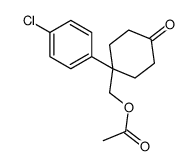 [1-(4-chlorophenyl)-4-oxocyclohexyl]methyl acetate Structure