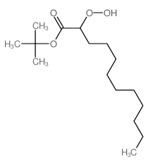 Dodecanoic acid, 2-hydroperoxy-, 1,1-dimethylethyl ester structure