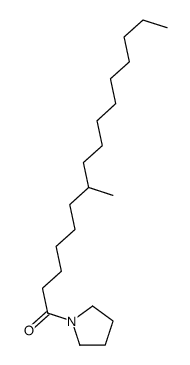 1-(7-Methylpalmitoyl)pyrrolidine结构式