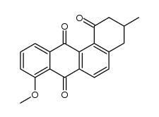 3,4-Dihydro-8-methoxy-3-methylbenz[a]anthracene-1,7,12(2H)-trione Structure