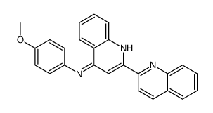 N-(4-methoxyphenyl)-2-quinolin-2-ylquinolin-4-amine结构式