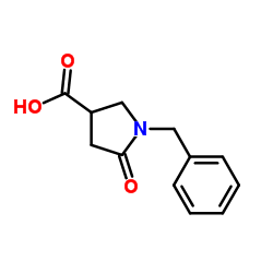 1-Benzyl-2-oxopyrrolidine-4-carboxylic acid Structure