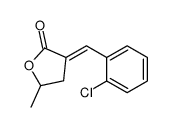 3-[(2-chlorophenyl)methylidene]-5-methyloxolan-2-one结构式