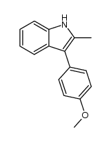 2-methyl-3-(4-methoxyphenyl)indole Structure