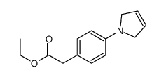 ethyl 2-[4-(2,5-dihydropyrrol-1-yl)phenyl]acetate Structure