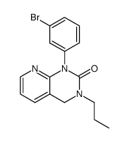 1-(3-bromo-phenyl)-3-propyl-3,4-dihydro-1H-pyrido[2,3-d]pyrimidin-2-one结构式