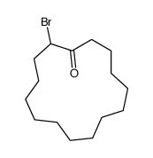 2-bromocyclopentadecan-1-one Structure