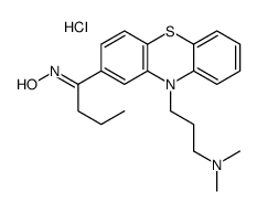(NE)-N-[1-[10-[3-(dimethylamino)propyl]phenothiazin-2-yl]butylidene]hydroxylamine,hydrochloride Structure