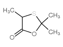 2,2,4-三甲基-1,3-氧硫杂环戊-5-酮结构式