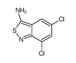 5,7-dichloro-2,1-benzothiazol-3-amine Structure