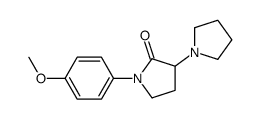 1-(p-Methoxyphenyl)-3-(1-pyrrolidinyl)pyrrolidin-2-one结构式