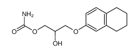 Carbamic acid 2-hydroxy-3-[(5,6,7,8-tetrahydronaphthalen-2-yl)oxy]propyl ester picture