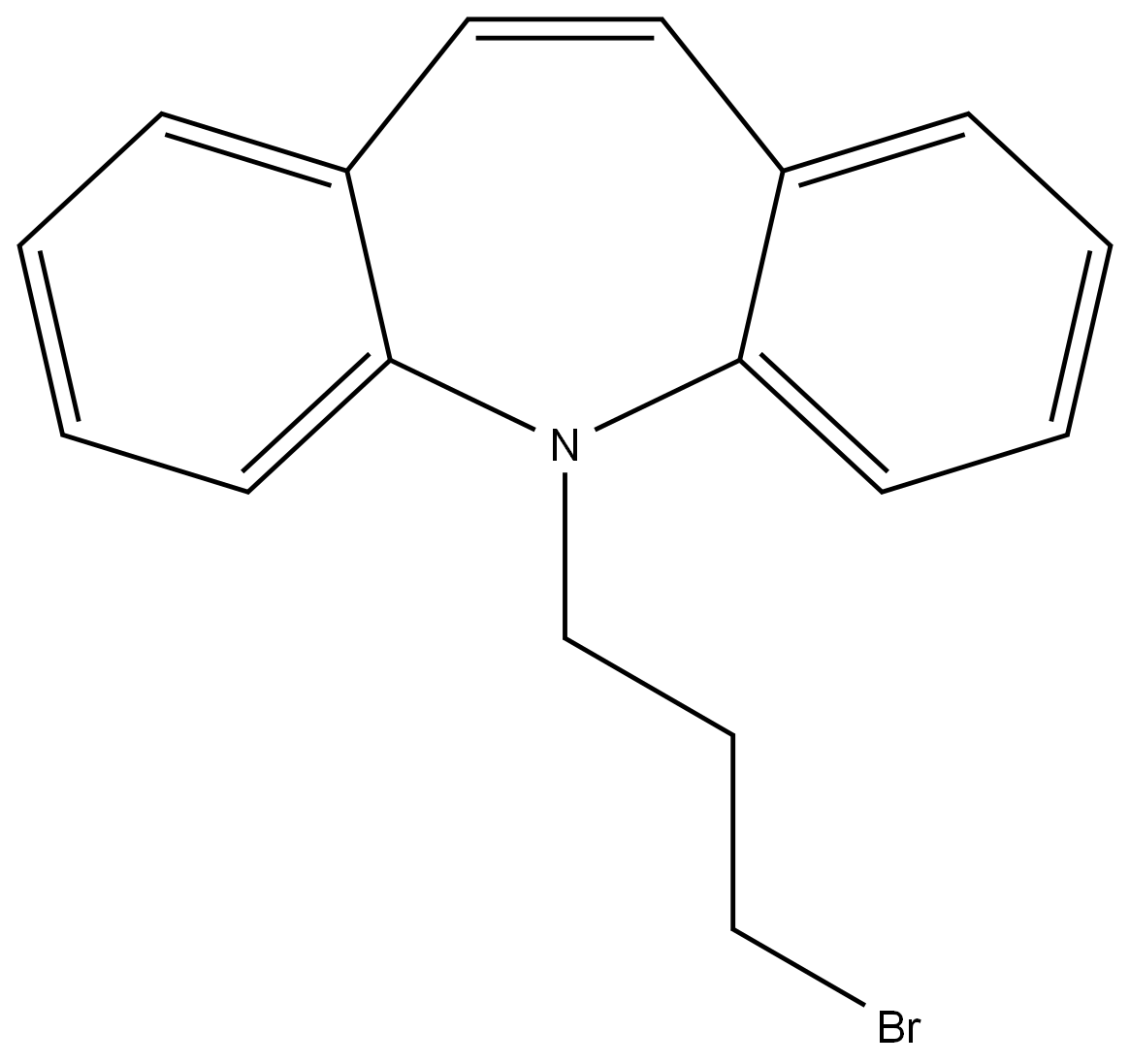 5-(3-Bromopropyl)-5H-dibenz[b,f]azepine Structure