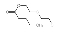 Pentanoic acid, 2-[(2-chloroethyl)thio]ethylester Structure