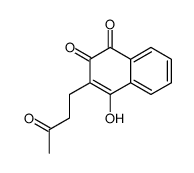 4-hydroxy-3-(3-oxobutyl)naphthalene-1,2-dione结构式