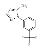 1H-1,2,3-Triazole,5-methyl-1-[3-(trifluoromethyl)phenyl]-结构式