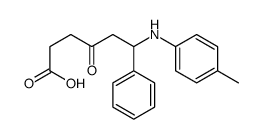 6-(4-methylanilino)-4-oxo-6-phenylhexanoic acid Structure