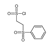 2-(benzenesulfonyl)ethanesulfonyl chloride Structure