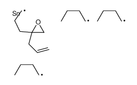 tributyl-[3-(2-prop-2-enyloxiran-2-yl)propyl]stannane结构式