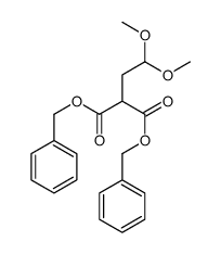 dibenzyl 2-(2,2-dimethoxyethyl)propanedioate结构式